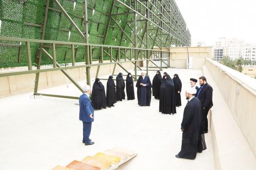 بازدید مدیر جامعه الزهرا از پروژه پوشینه سرای حضرت خدیجه (9)