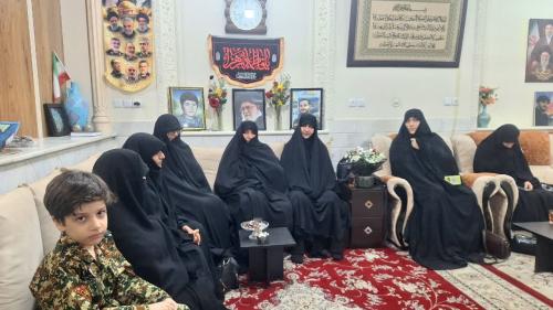 دیدار مدیر جامعه الزهرا با خانواده شهید قلعه نوعی